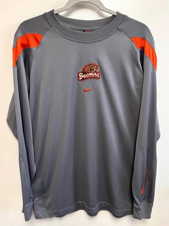 Nike Other - Nike Oregon State Beavers Gray Dri-Fit Long-Sleeve Shirt, Men’s Medium